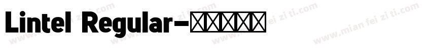 Lintel Regular字体转换